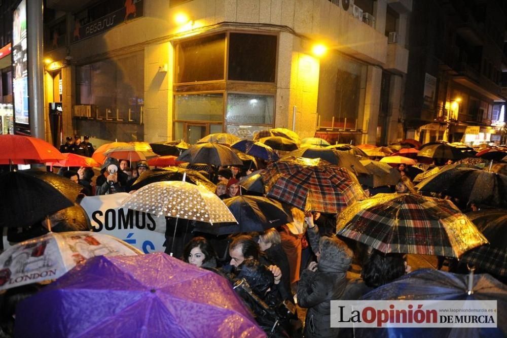 Protesta por la agresión a Andrés Martínez