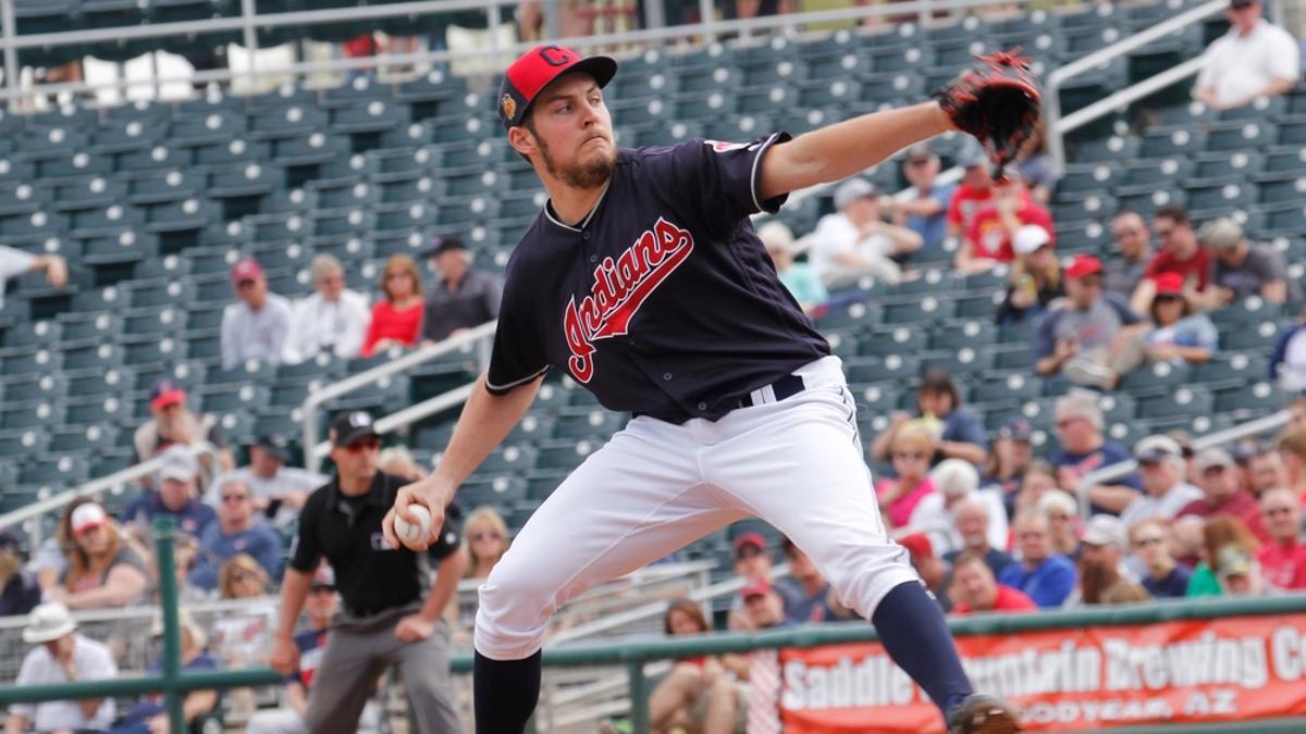 Trevor Bauer, en su etapa con los Indians.