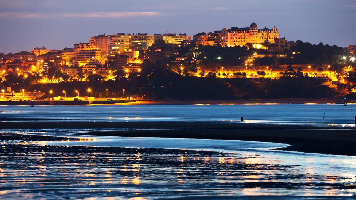 Noche en Santander.
