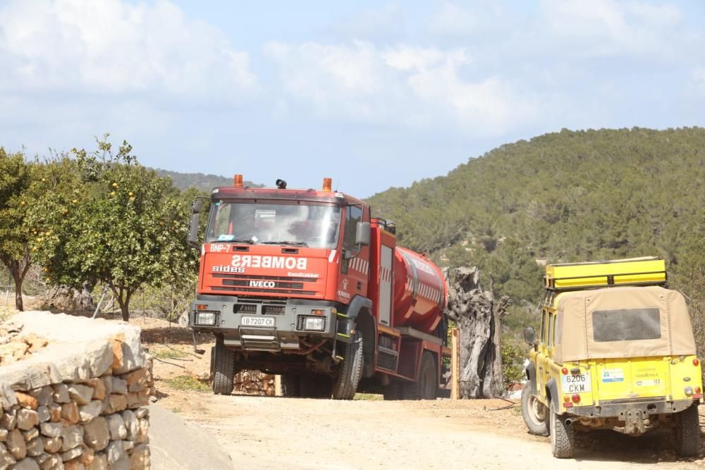 Incendio forestal en Sant Antoni