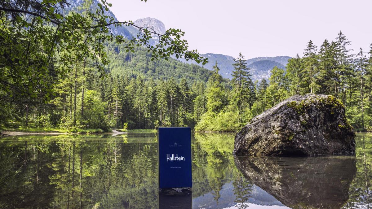 Das Hallstein Wasser entspringt einer Quelle im Dachsteingebirge.