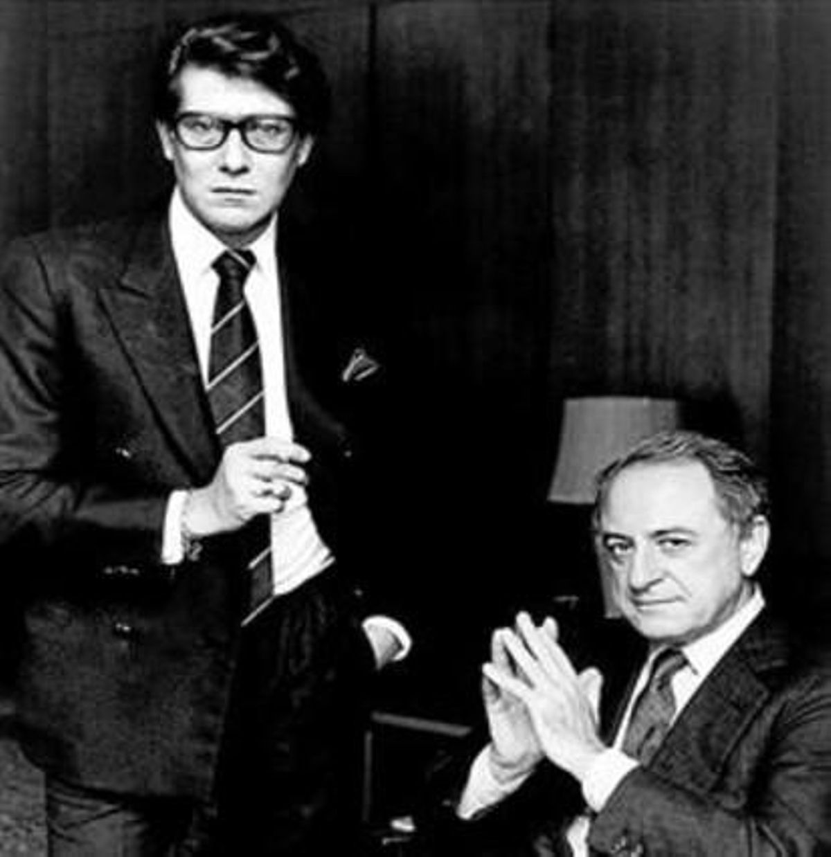 El dissenyador francès i la seva parella, Pierre Bergé, el 1983. El dissenyador francès i la seva parella, Pierre Bergé, el 1983.