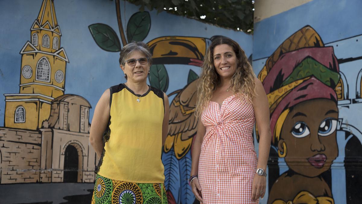 Cristina Ramón y Llanos Rodríguez, de la Coordinadora Valenciana de ONGD