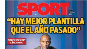 La portada de Sport del 17 de noviembre