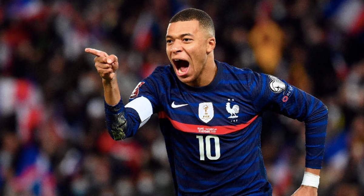 Mbappé celebrando un gol