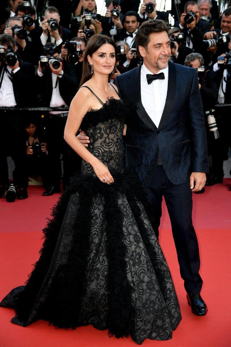 Penélope Cruz y Javier Bardem en la gala inaugural del Festival de cine de Cannes