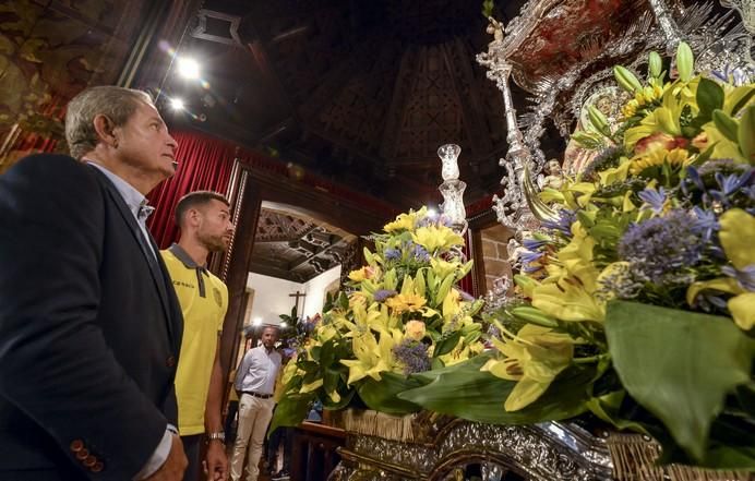 16/08/2017 TEROR. Visita de la UD Las Palmas a la Virgen del Pino en la Básilica de Teror. FOTO: J.PÉREZ CURBELO