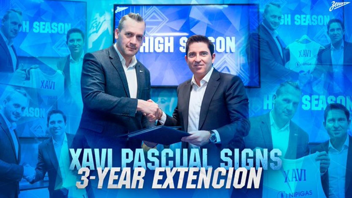 Pascual firmó una ampliación de tres años con el Zenit