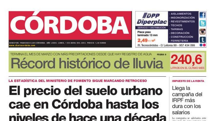 La portada de CÓRDOBA