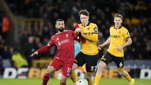 Salah ante el Wolves en la FA Cup