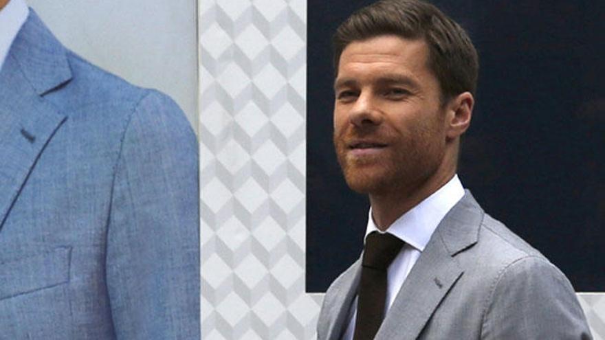 Xabi Alonso durante la presentación de la nueva colección.