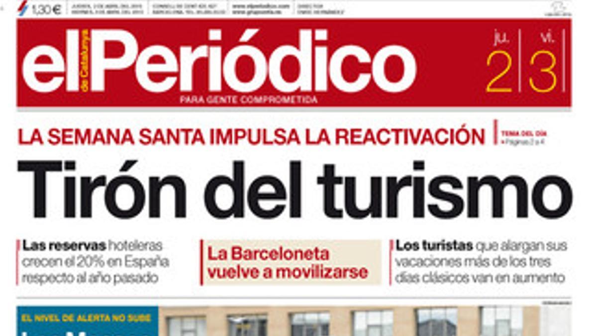 La portada del 2 y el 3 de abril