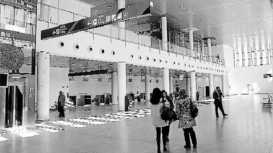 Imagen del interior del aeropuerto de Castelló.