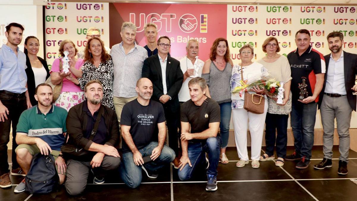 Foto de familia en los ‘Premios Toni Gelabert’ celebrados ayer.