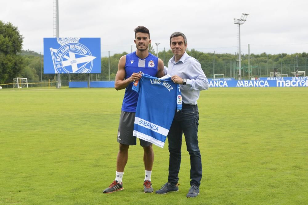 Presentación de Luis Ruiz con el Deportivo