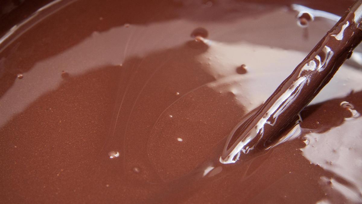 Chocolate líquido.