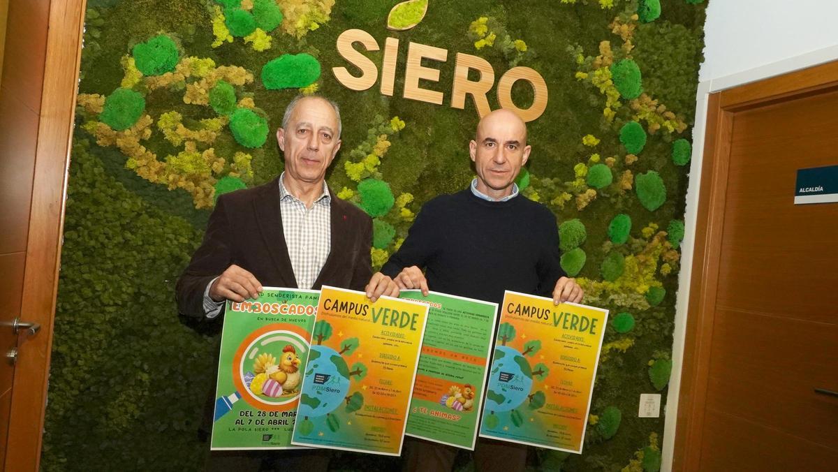 Jesús Abad y Virginio Ramírez, durante la presentación de la propuesta.