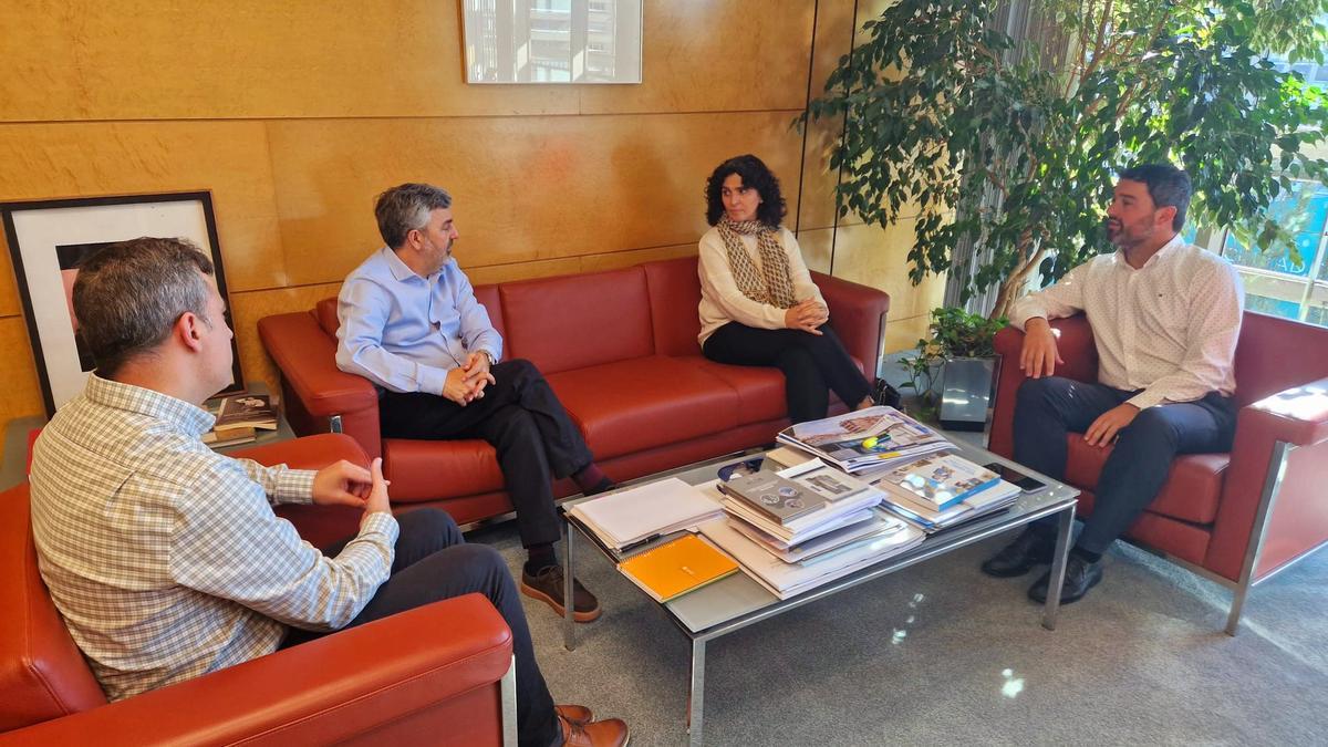 Por la izquierda, Olmo Ron, Alejandro Calvo, Clara García y Óscar Pérez.