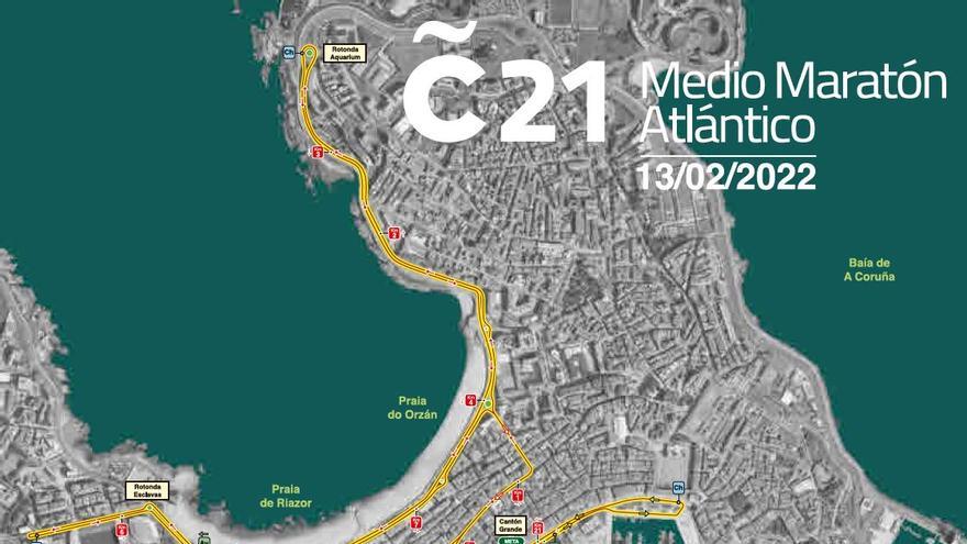 CORUÑA21: Cortes de tráfico en A Coruña