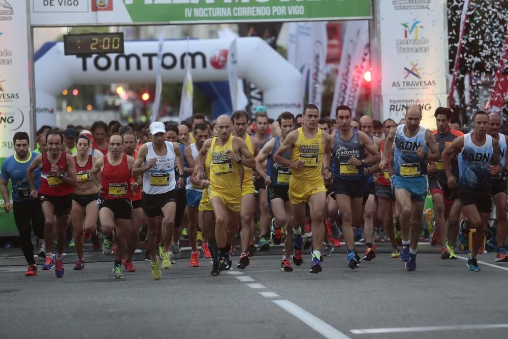 Nuevo éxito de la carrera nocturna de As Travesas con más de 1.300 participantes