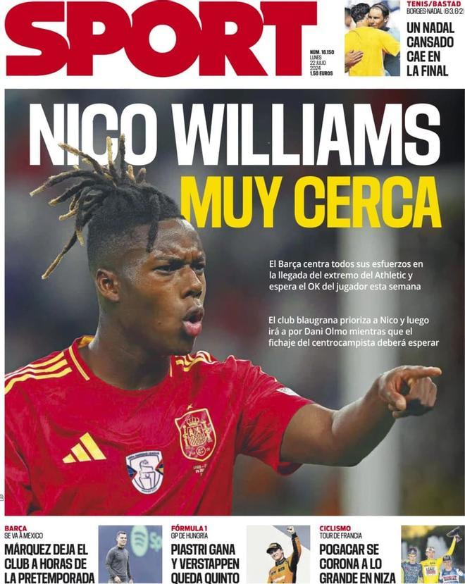 Las portadas de la prensa deportiva de hoy, lunes 22 de julio