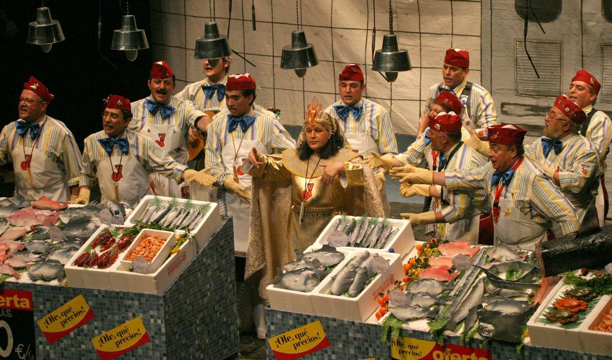 La murga Jarana en el López el año que iban de pescaderos.