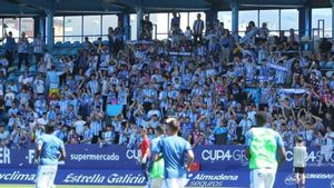 Aficionados malaguistas en Ponferrada.