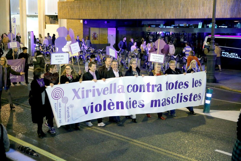 Manifestación contra la violencia de género en València