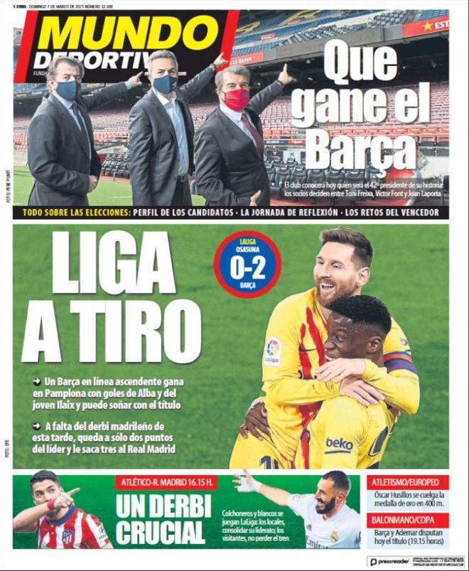 La portada de Mundo Deportivo