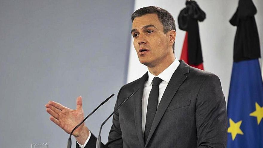 El president del govern central, Pedro Sánchez, després de la videoconferència amb els líders autonòmics