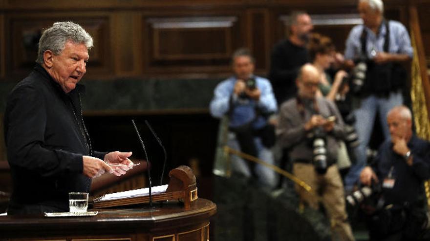 Pedro Quevedo defiende el rechazo a los presupuestos desde la tribuna del Congreso