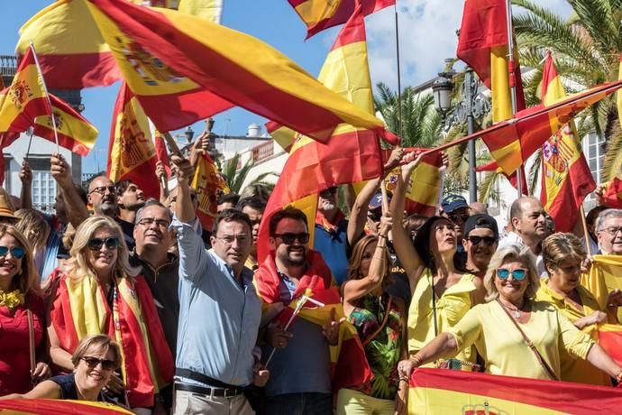 Concentración por la unidad de España en Santa Ana