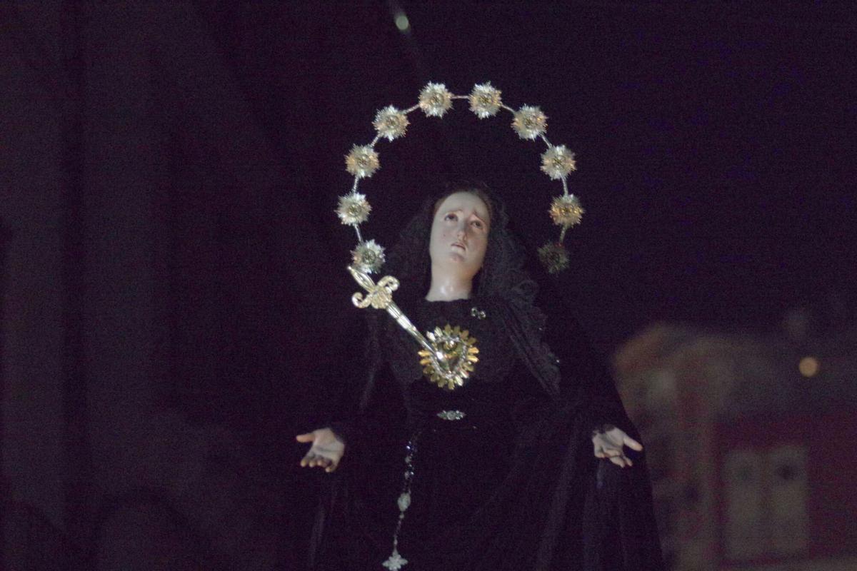 La Virgen de los Dolores, el Viernes Santo de 2025.