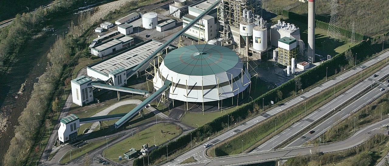 La central térmica de La Pereda, en Mieres. | Hunosa