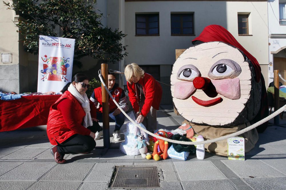 Tió solidari a l'Estartit