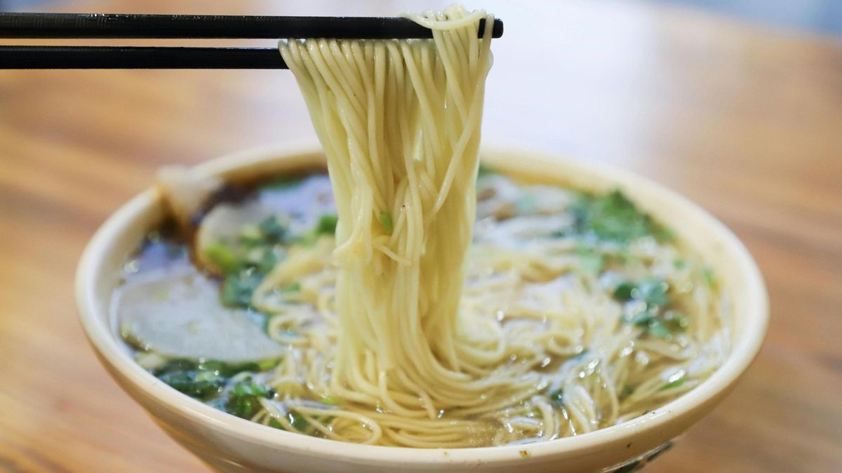 Imagen de archivo de un plato de ramen