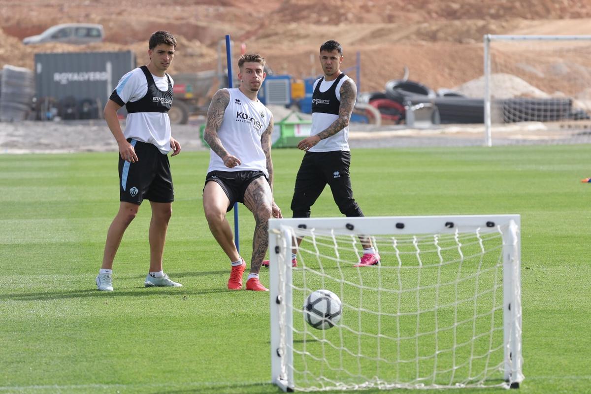 Entrenamiento del CD Castellón en la ciudad deportiva Globeenergy