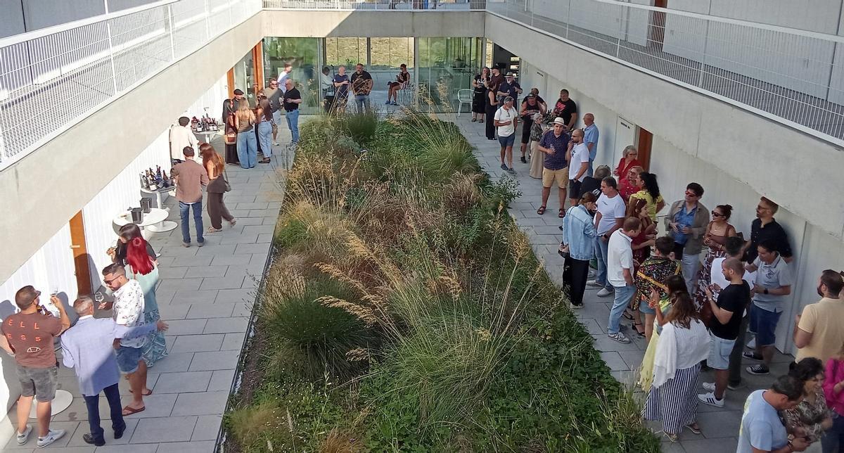 Participantes no Túnel dos Viños celebrado no Hotel Bela Fisterra.