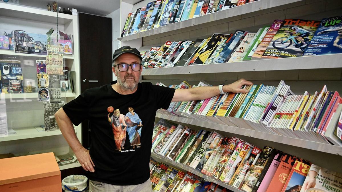 El quiosco Macanía, donde las revistas más compradas son las de historia y cine.