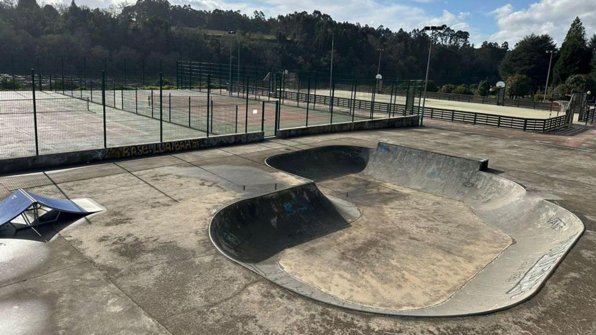 Complejo deportivo de A Canuda, en Salvaterra.