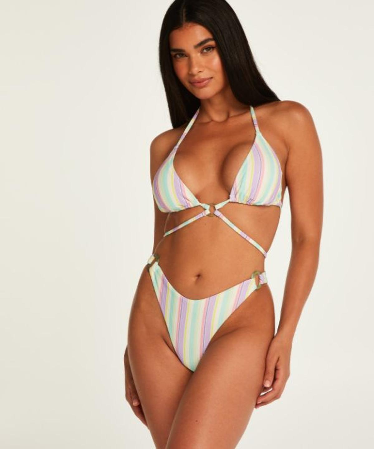 Top de bikini triangular Tahití