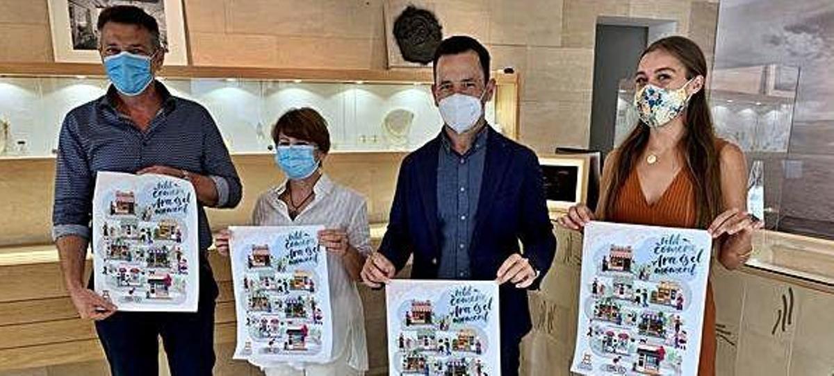 Presentación de la campaña, ayer, en una tienda del centro de Ibiza.