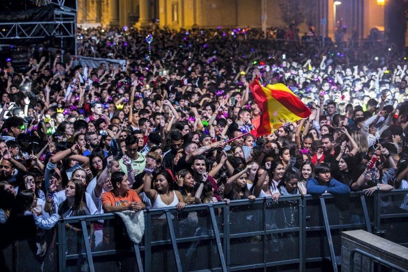 El espectáculo de Máxima FM en la Plaza del Pilar