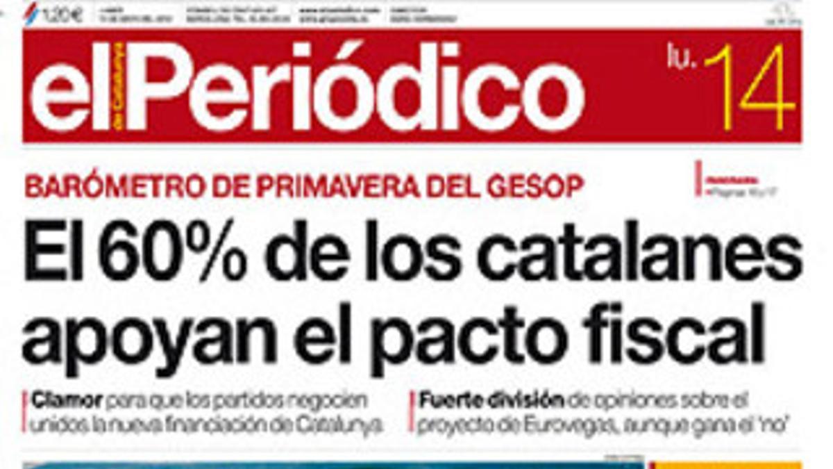 La portada del 14-5-2012.