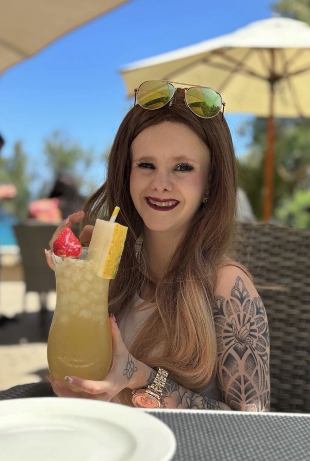 Ruth lleva su extraña enfermedad con total normalidad