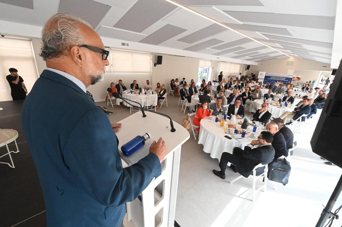 El doctor en Economía José María O'Kean, en las Jornadas Empresariales del Mediterráneo, este miércoles