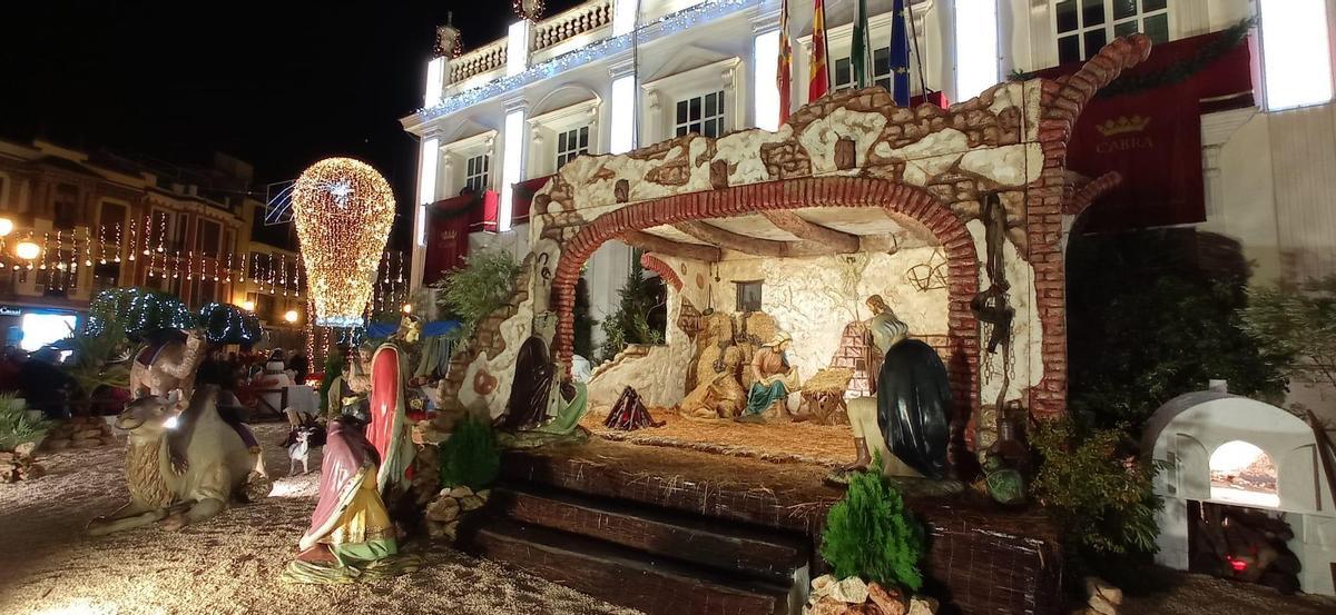 Encendido del alumbrado navideño en Cabra.