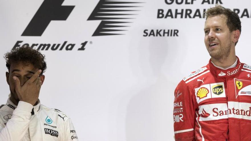 Nueva batalla entre Hamilton y Vettel.