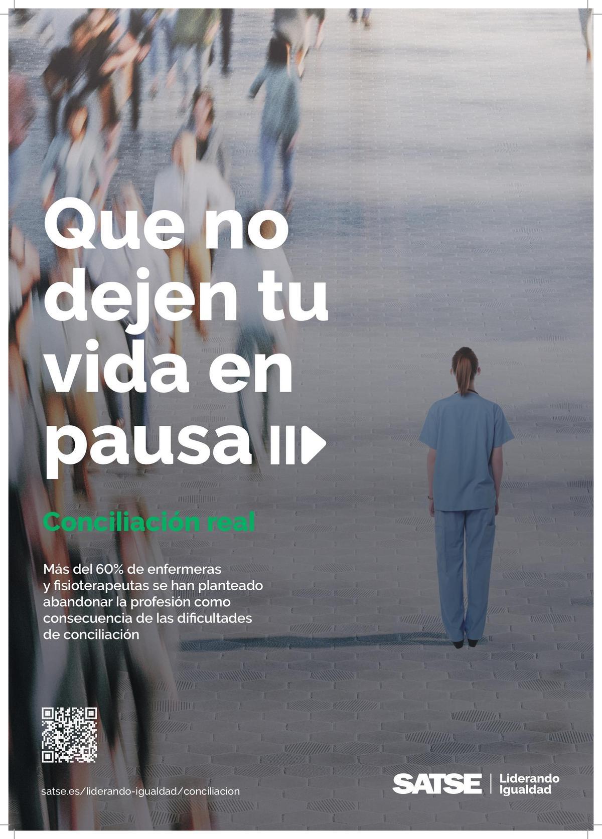 Imagen de la campaña de SATSE Valencia para el 8M