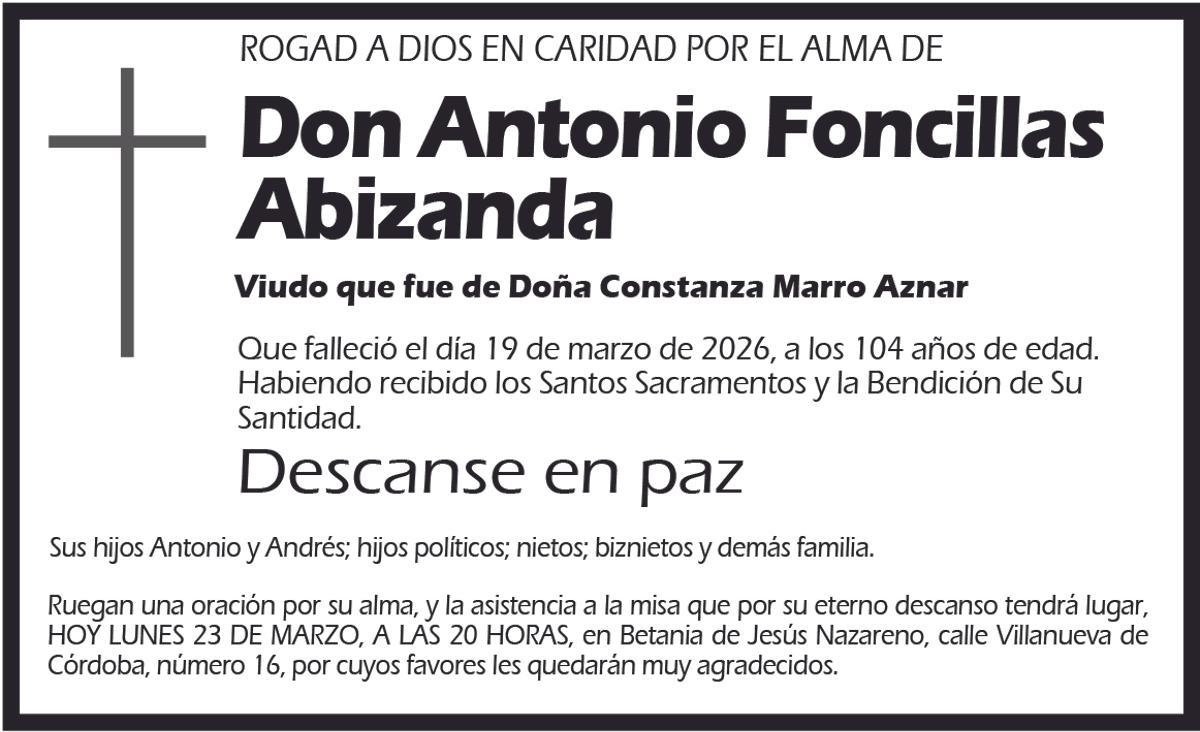 Antonio Foncillas Abizanda
